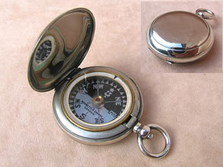 Negretti & Zambra pocket compass with Singers patent style dial. circa 1880